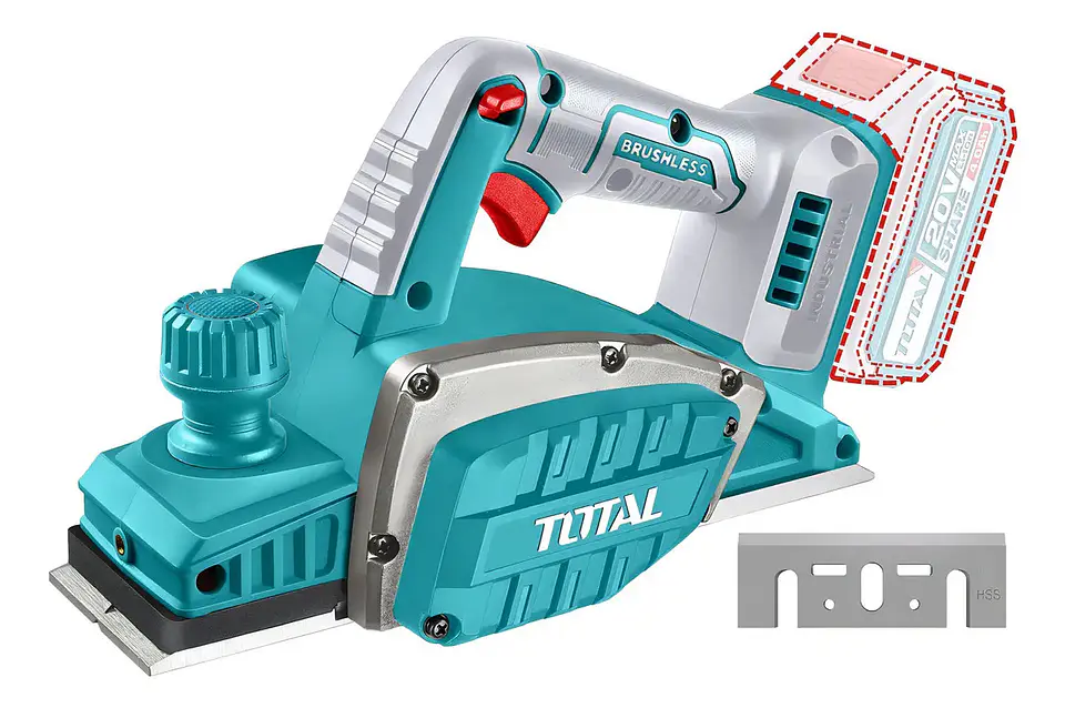 CEPILLO INALAMBRICO 20V TOTAL (hoja tipo makita) SIN BATERIA 1