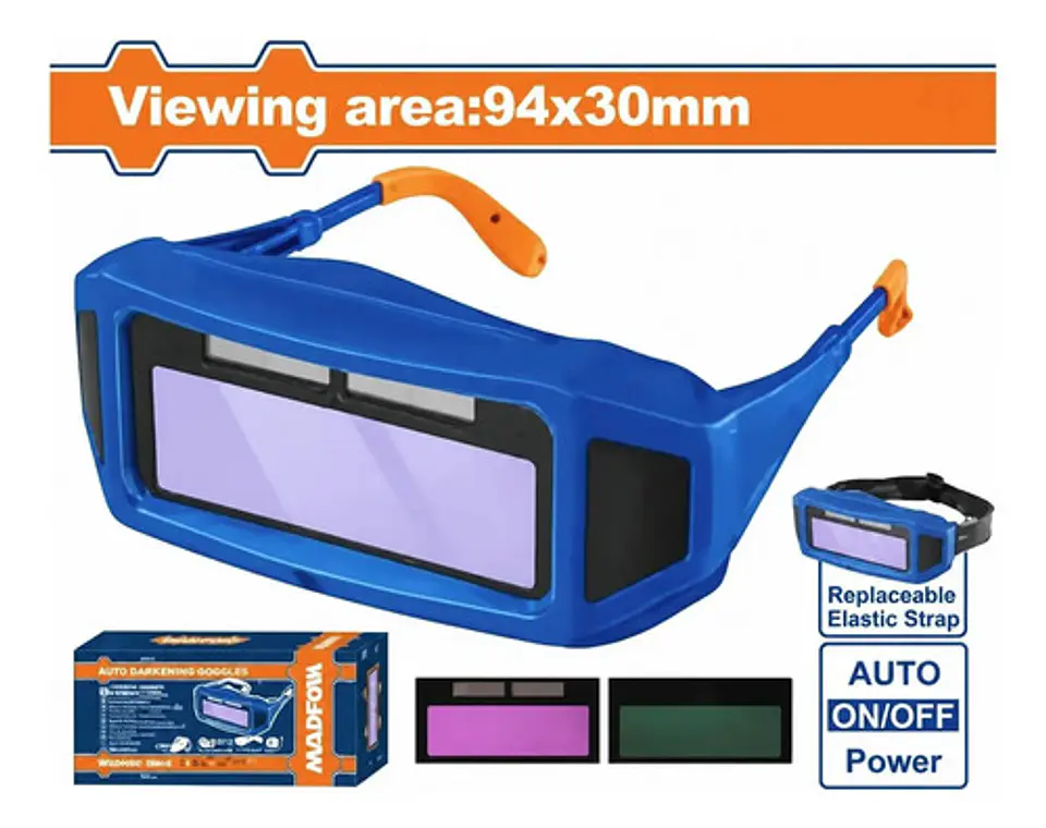 LENTES DE SOLDADOR OSCURECIMIENTO AUTO WADFOW 1