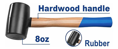 MAZO DE GOMA 8 OZ WADFOW