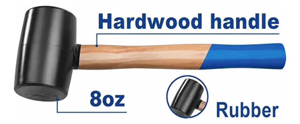 MAZO DE GOMA 8 OZ WADFOW 1