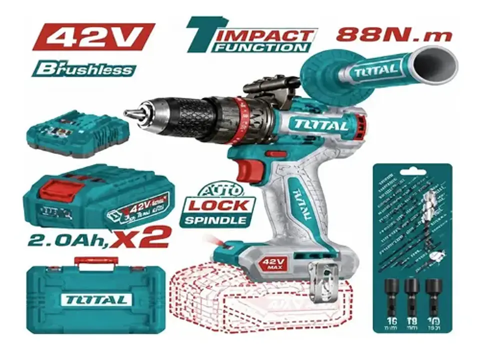 TALADRO INAL.DE IMPACTO 13MM 42V 99NM TOTAL 1