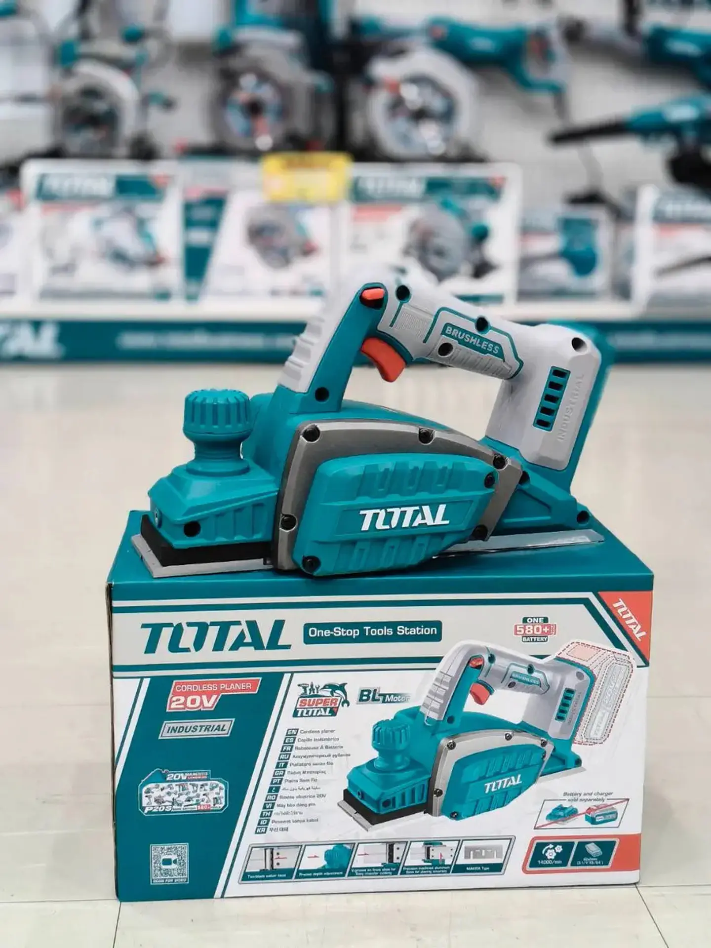 CEPILLO INALAMBRICO 20V TOTAL (hoja tipo makita) SIN BATERIA 3