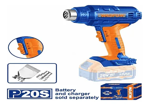 PISTOLA DE CALOR INALAMBRICA 20V WADFOW