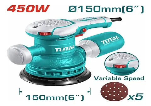 LIJADORA ORBITAL 450W 150MM TOTAL