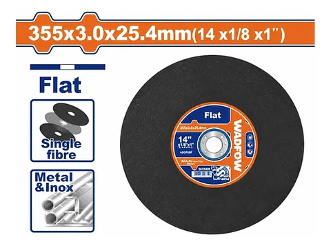 DISCO CORTE ABRASIVO 14"(355X3MM) WADFOW