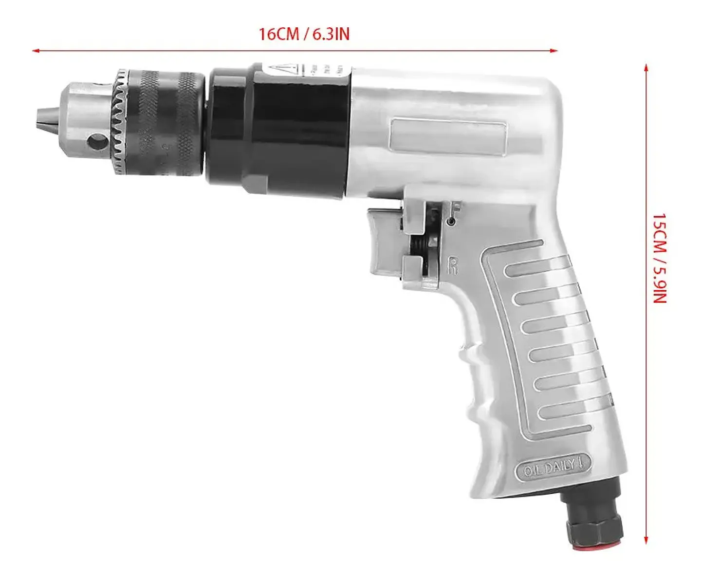 TALADRO NEUMATICO REVERSIBLE DE 3/8” LUTIAN 3