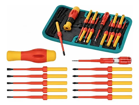 JGO DESTORNILLADOR INTERCAMBIABLE POR 12 PCS PARA ELECTRICIS