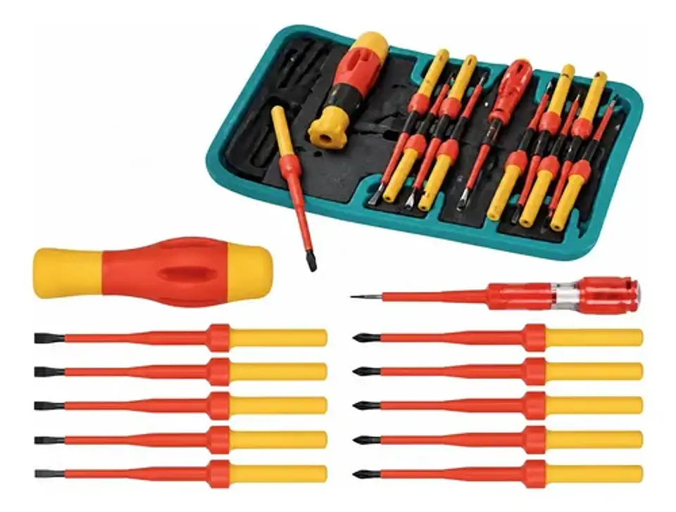 JGO DESTORNILLADOR INTERCAMBIABLE POR 12 PCS PARA ELECTRICIS 1
