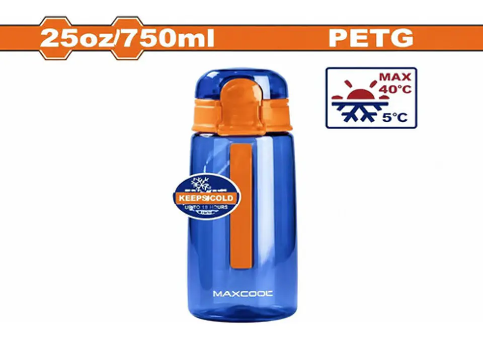 BOTELLA DE AGUA PETG 750ML WADFOW 1