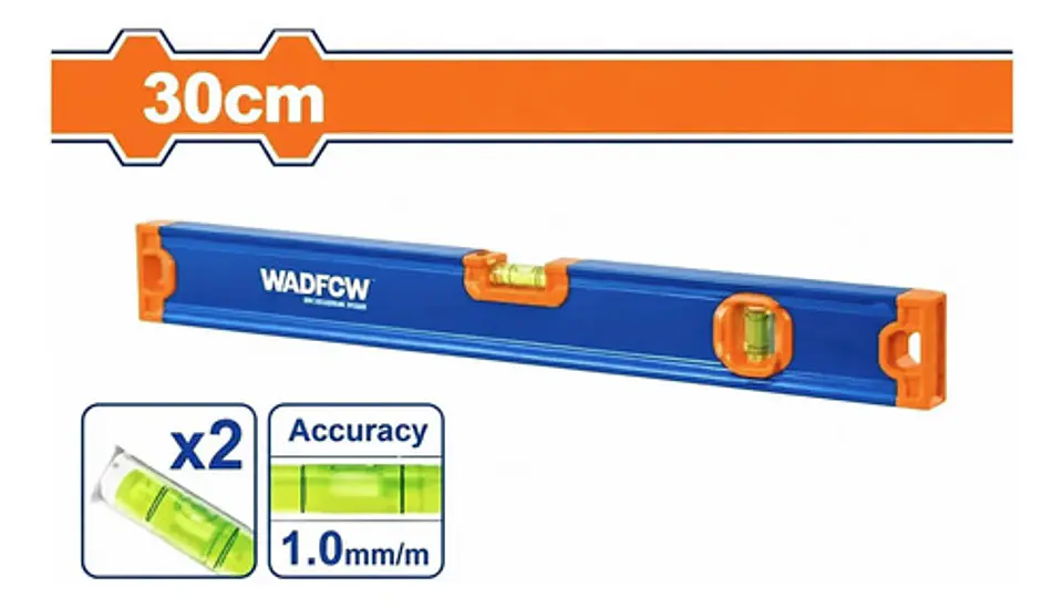 NIVEL DE AGUA ALUMINIO 30CM WADFOW 1