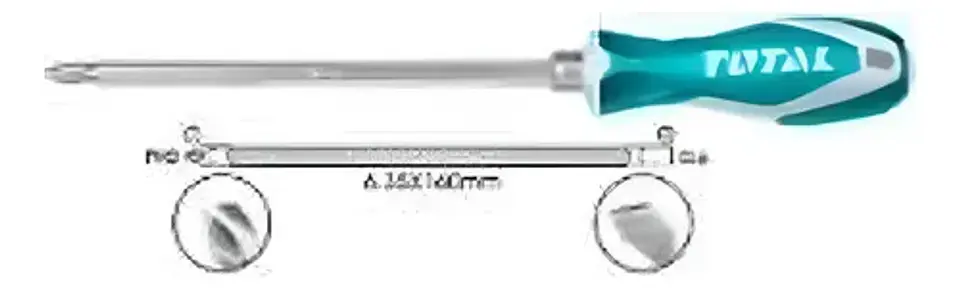DESTONILLADOR INTERCAMBIABLE 6.35X160MM,PH2+SL6 TOTAL 1