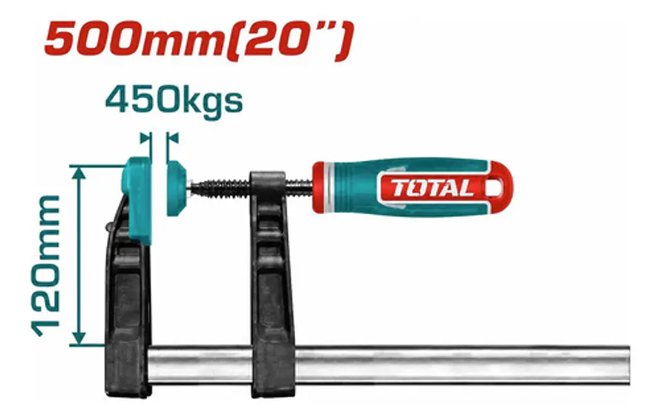 PRENSA SARGENTO 120X500MM TOTAL 1
