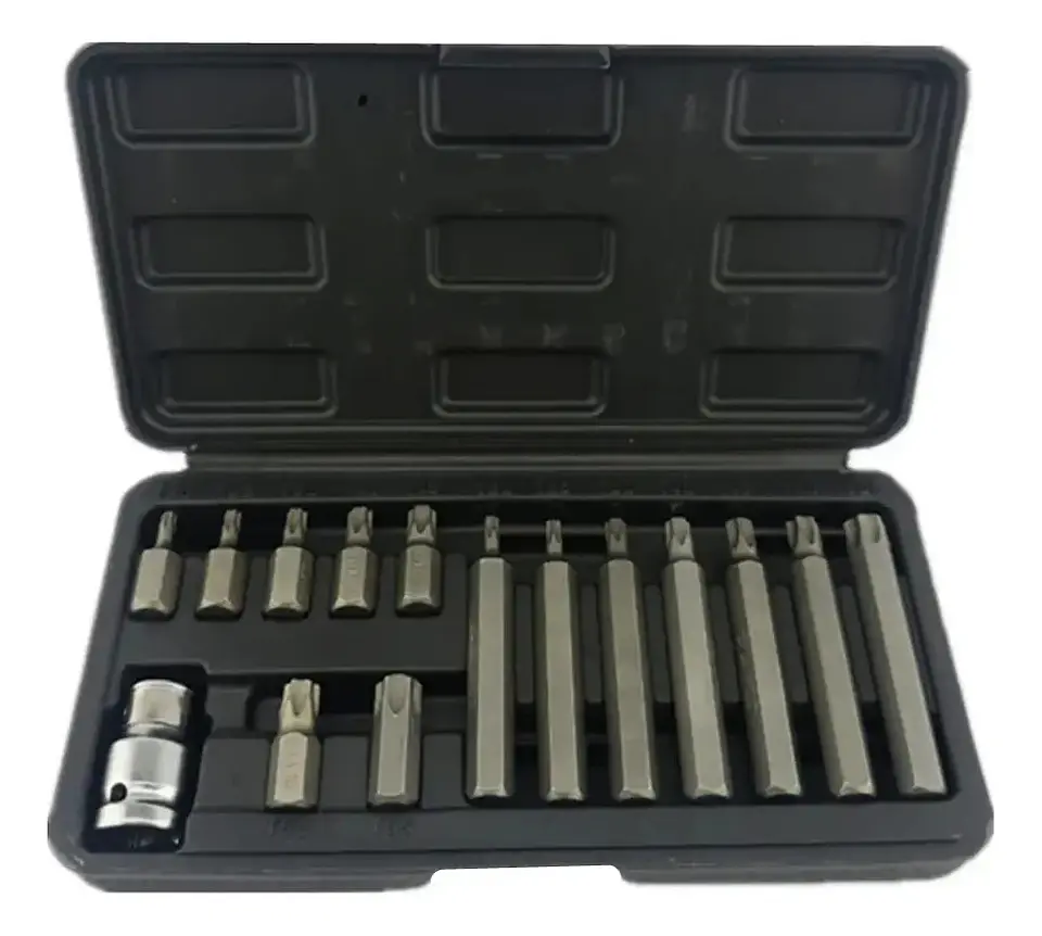 JGO PUNTA DESTORNILLADOR 15PCS T20-T55 MAKAWA 1