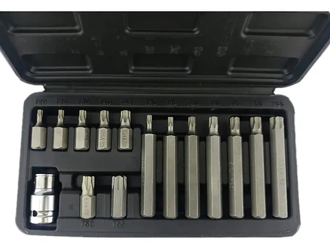 JGO PUNTA DESTORNILLADOR 15PCS T20-T55 MAKAWA