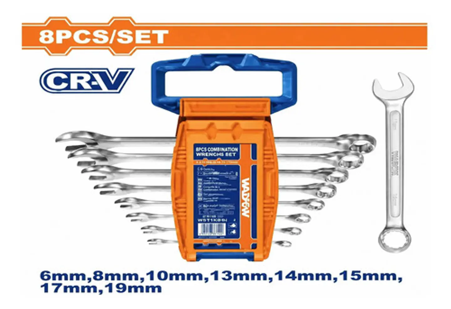 JUEGO 8 LLAVE PUNTA CORONA CR-V WADFOW 1