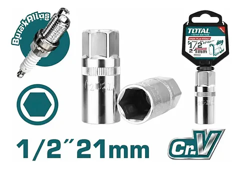 DADO PARA BUJIA 1/2" 21MM TOTAL