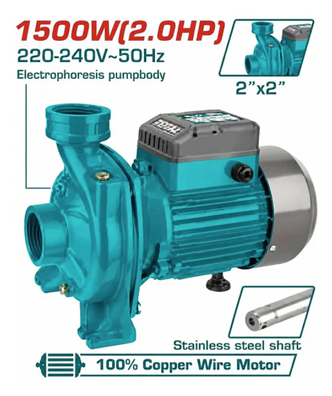 BOMBA DE AGUA CENTRIFUGA 2HP TOTAL 2x2