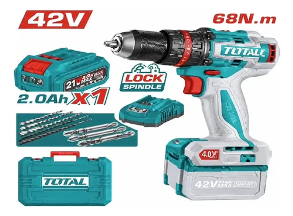 TALADRO INAL.DE IMPACTO 13MM 42V 69NM TOTAL 1