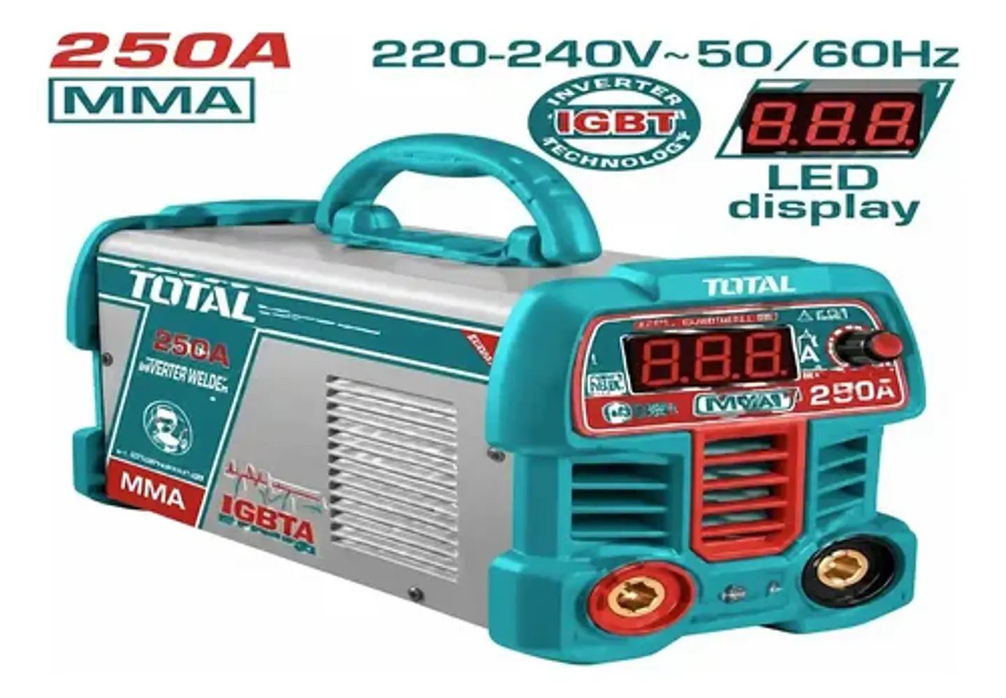 MAQUINA DE SOLDAR INVERTER MMA 250AMP TOTAL 1