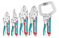 JGO ALICATES CAIMAN POR 5PCS TOTAL - Miniatura 2
