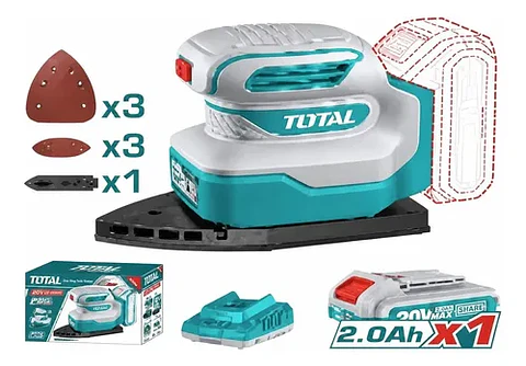 LIJADORA ORBITAL DE PALMA 20V INALAMBRICO TOTAL