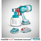 PISTOLA PINTAR INALAMBRICO 20V 800ML CON BAT + CAR - Miniatura 4