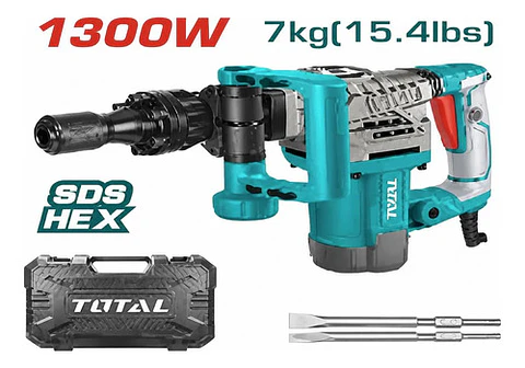 MARTILLO CINCELADOR 1300W HEX 7KG TOTAL
