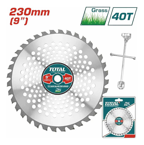 DISCO CORTE PARA DESMALEZADORA 9" X 40T TOTAL