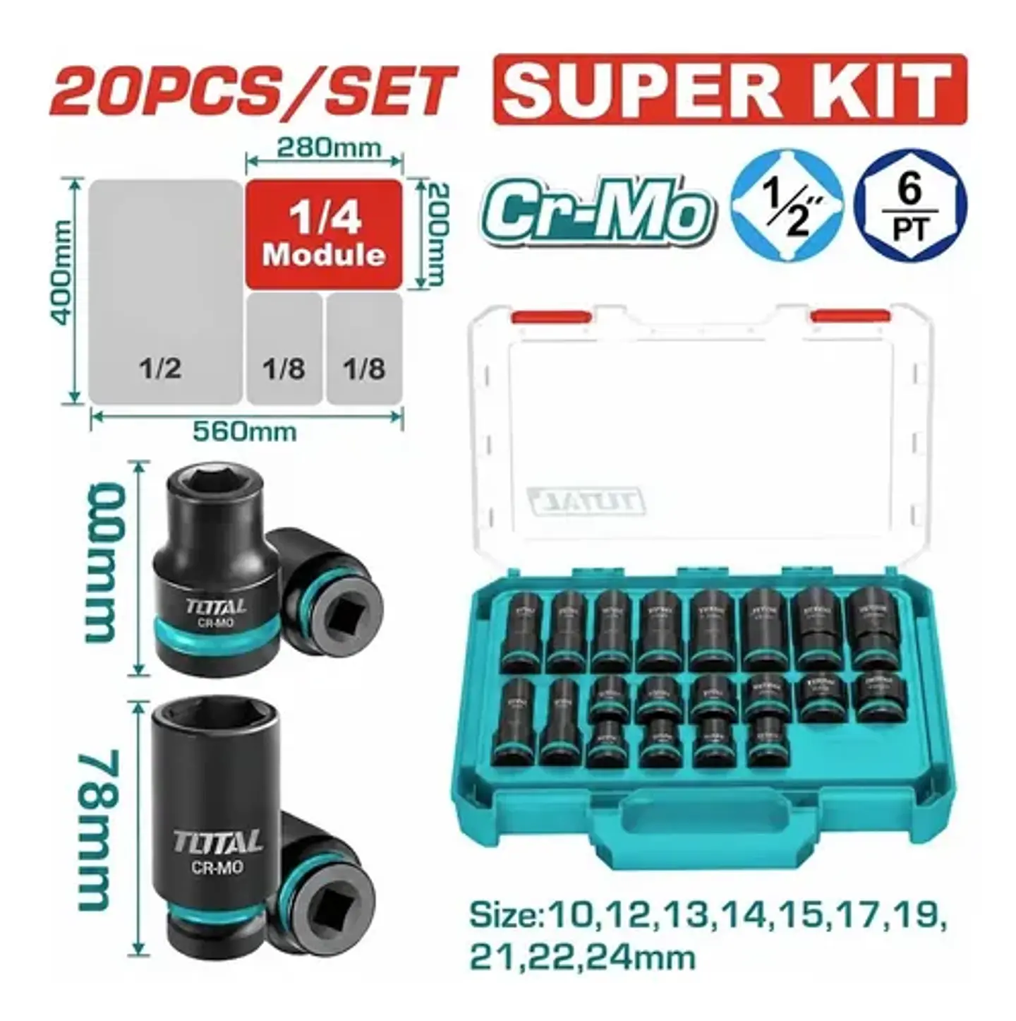 JGO DADOS IMPACTO POR 20 PCS 1/2