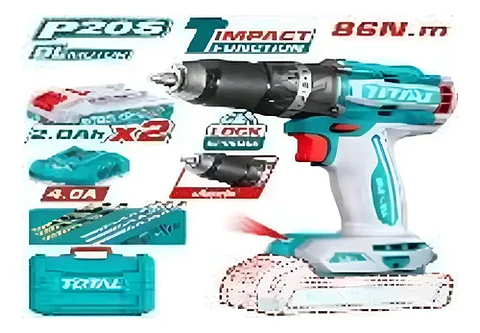 TALADRO INALAMBRICO DE IMPACTO 13MM 86NM  20V TOTAL