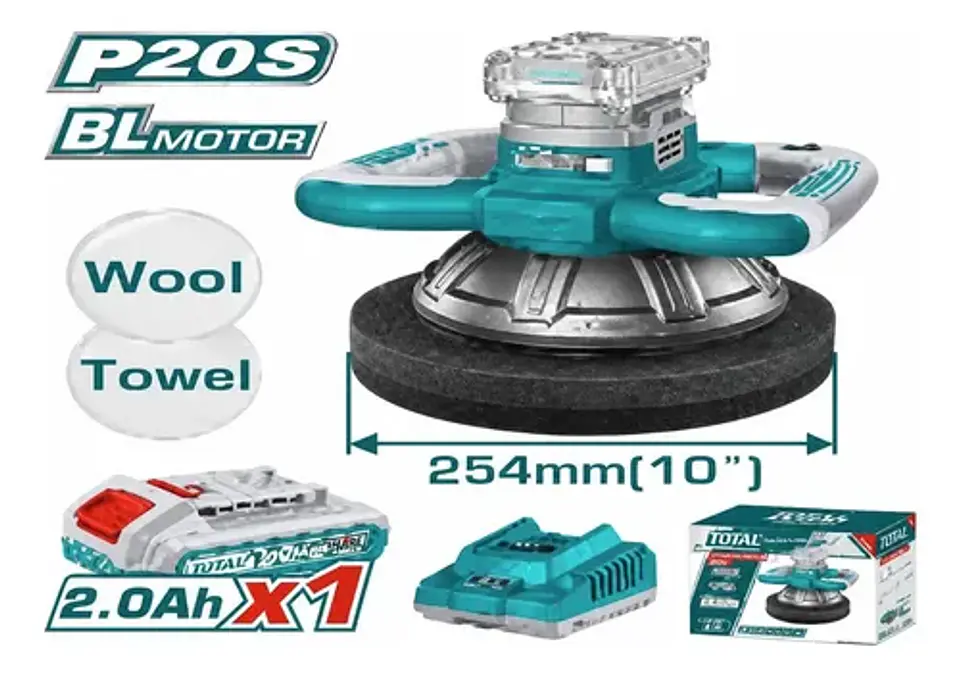 PULIDORA ORBITAL INALAMBRICA 20V 254MM 10