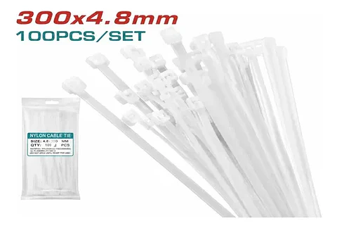 AMARRA PLASTICA 300MM X 4.8MM POR 100PCS TOTAL