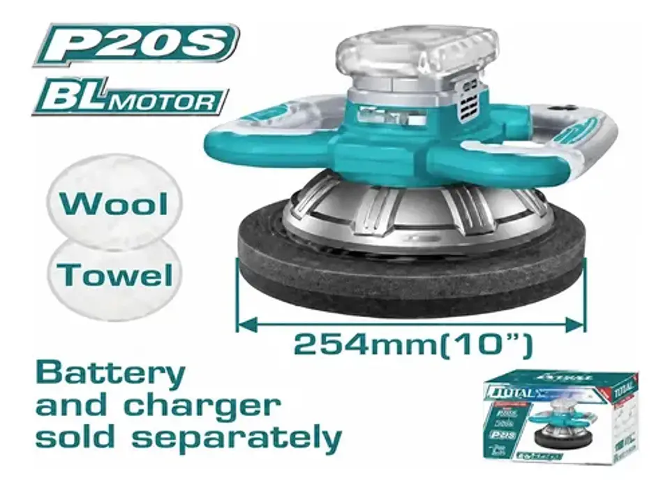 PULIDORA ORBITAL INALAMBRICA 20V 254MM 10