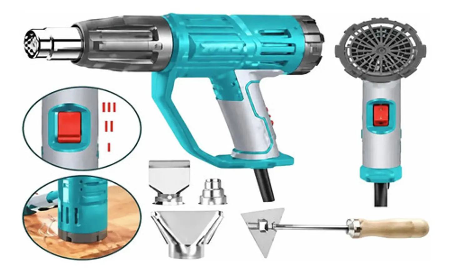 PISTOLA DE CALOR 2000W TOTAL VCH 1