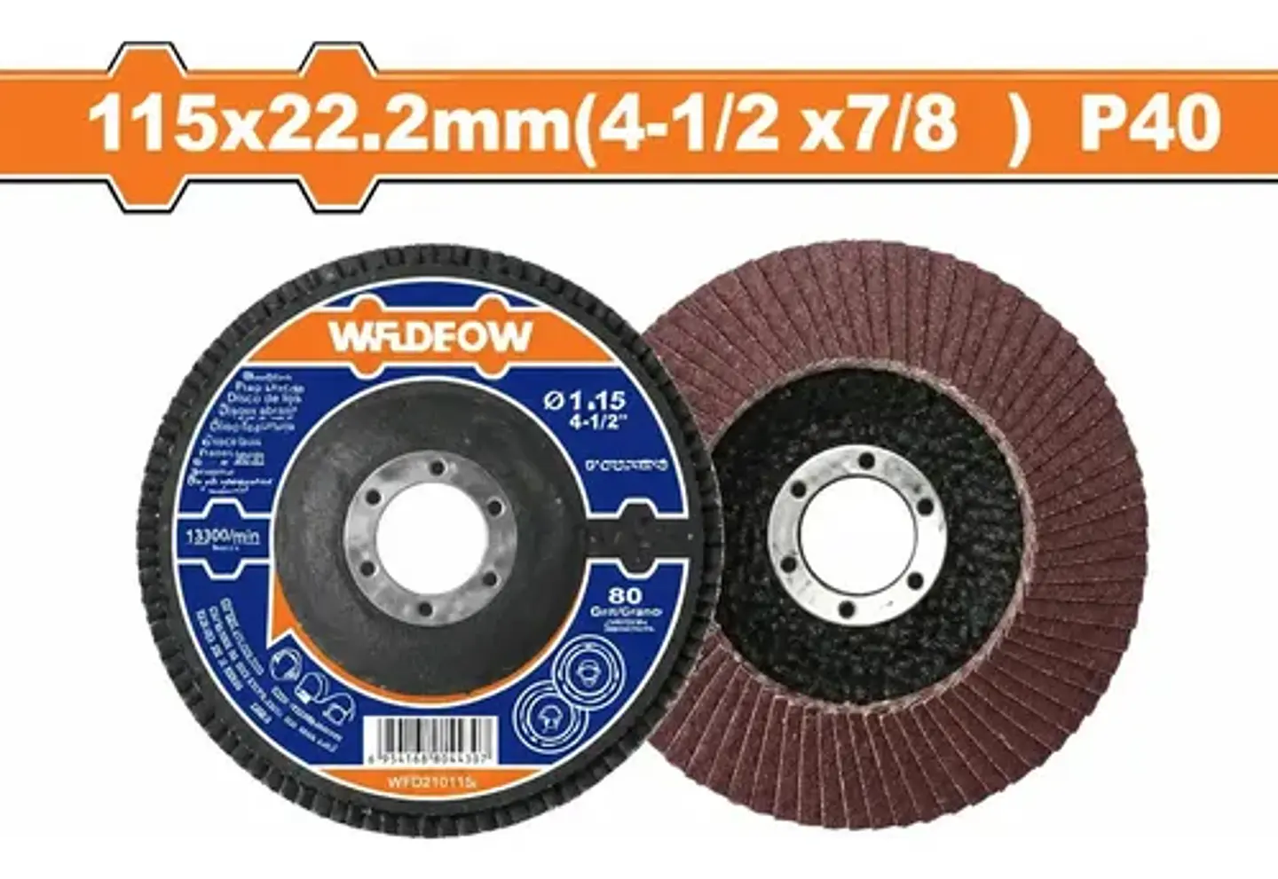 DISCO FLAP 4-1/2 (115 MM) P40 WADFOW 1