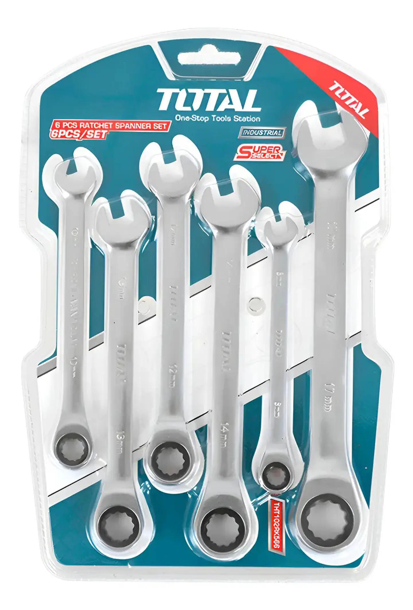 JGO LLAVE PUNTA CORONA CON CHICHARRA 6PCS TOTAL 1