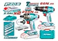 KIT TALADRO IMPACTO 66NM + LLAVE IMPACTO DADO 285NM INALAMBR - Miniatura 1
