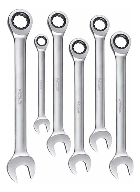 JGO LLAVE PUNTA CORONA CON CHICHARRA 6PCS TOTAL