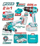 KIT TALADRO 66NM + ESMERIL INALAMBRICO 20V TOTAL - Miniatura 1