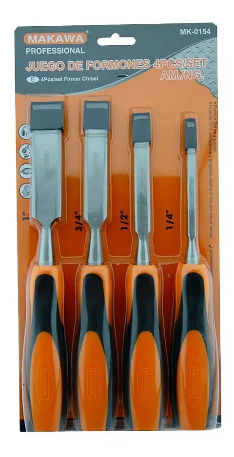 JGO FORMONES POR 4PCS 1/2" - 1" MANGO PLASTICO