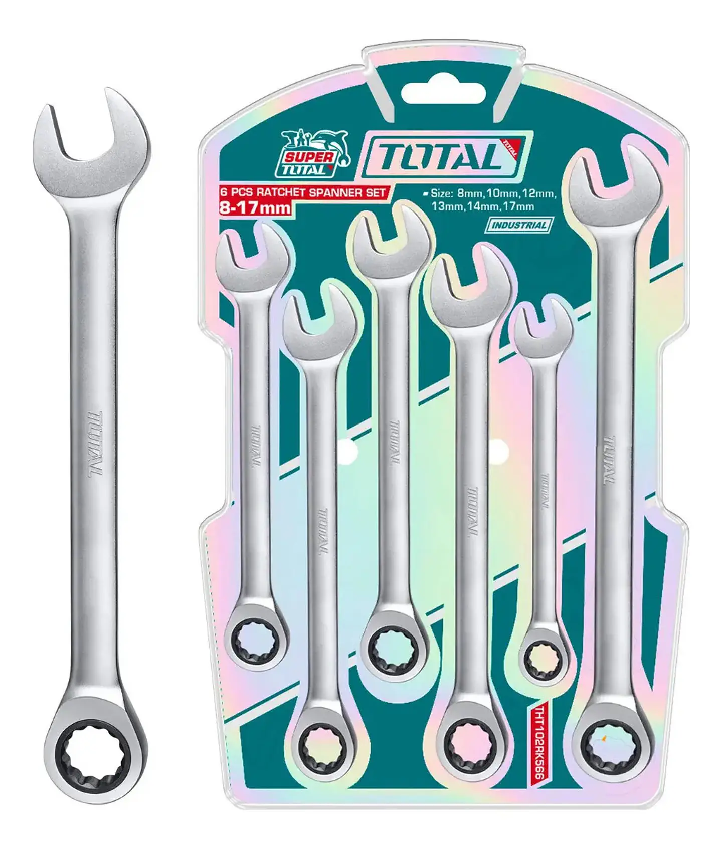 JGO LLAVE PUNTA CORONA CON CHICHARRA 6PCS TOTAL 5