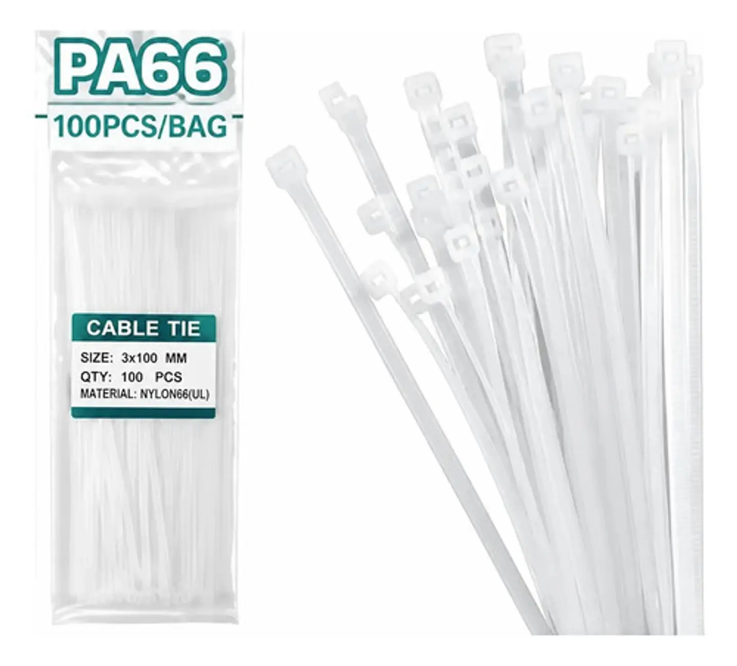 AMARRA PLASTICA 100MM X 2.5MM POR 100PCS TOTAL 1