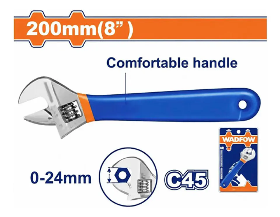 LLAVE INGLESA AJUSTABLE 8