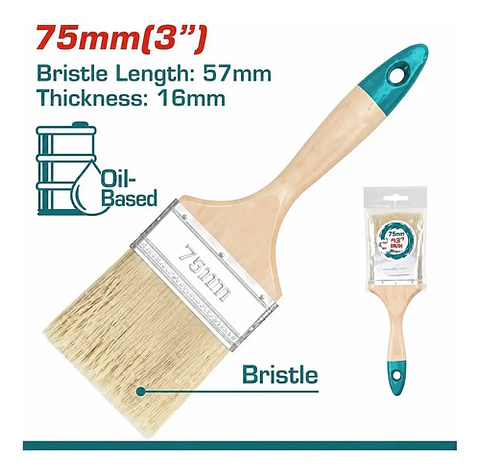 BROCHA MANGO MADERA 3" TOTAL