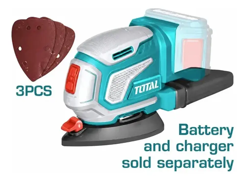 LIJADORA ORBITAL DE PALMA 20V INALAMBRICO TOTAL SIN BATERIA 1