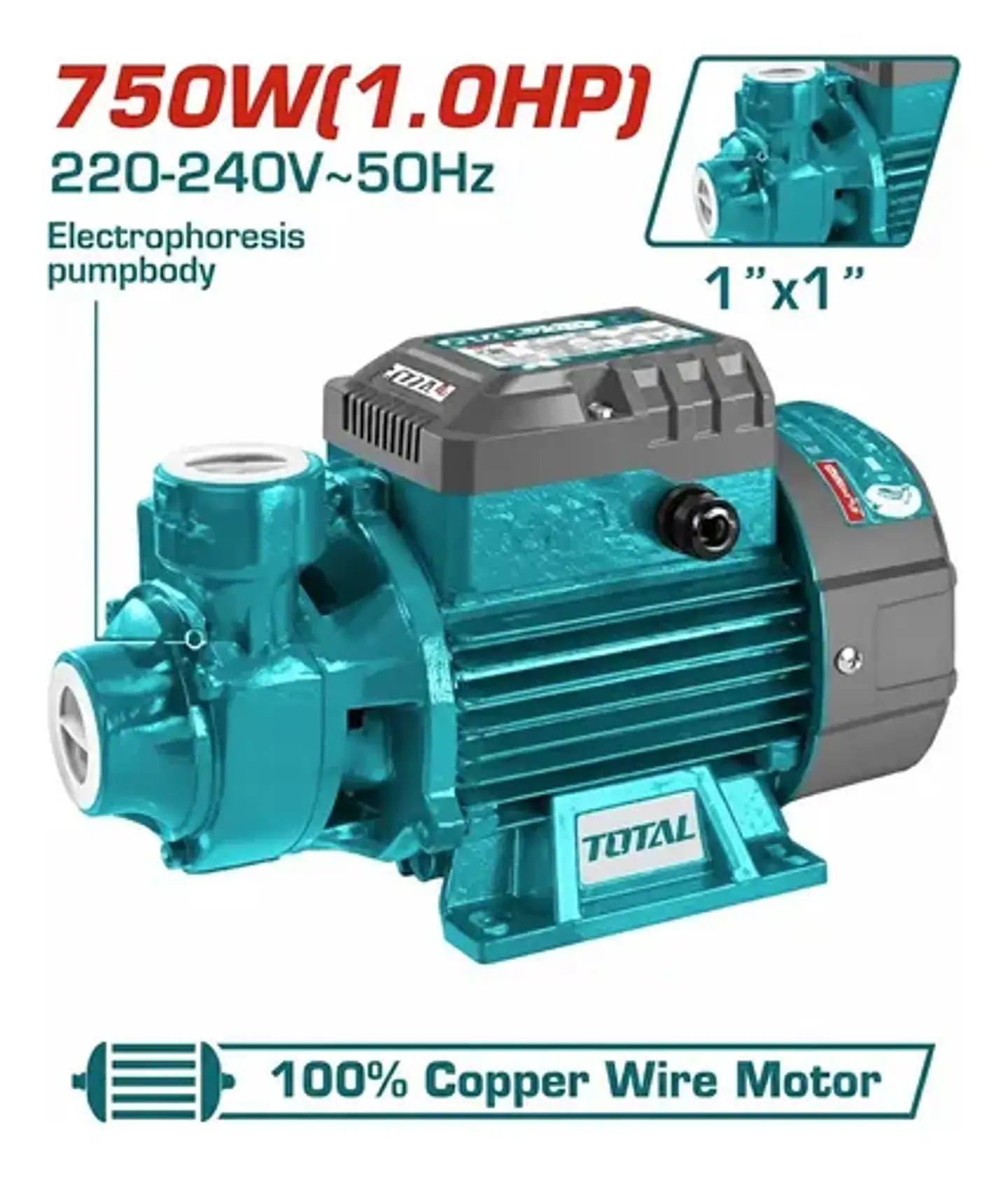 BOMBA DE AGUA PERIFERICA 1HP TOTAL 1