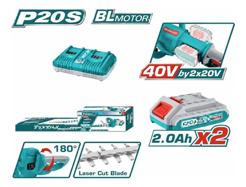 CORTASETOS INALAMBRICO 40V 25