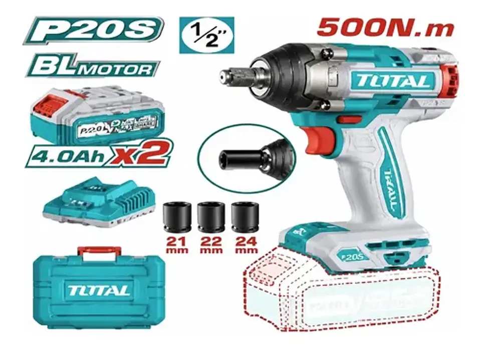 LLAVE DE IMPACTO INALÁMBRICO 1/2