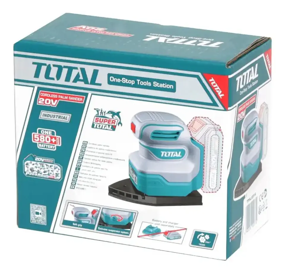 LIJADORA ORBITAL PUNTA TRIAGULO INALAMBRICO 20V SUPER TOTAL 5
