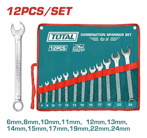 JGO LLAVE P. CORONA POR 12PCS 6-24MM TOTAL